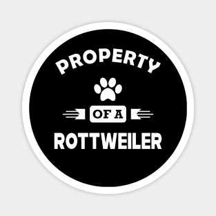 Rottweiler Dog - Property of a rottweiler Magnet